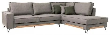 ΚΑΝΑΠΕΣ Fylliana Loftio ΔΕΞΙΑ ΓΩΝΙΑ ΚΑΦΕ ΧΡΩΜΑ 280x220x95εκ 831-225-008