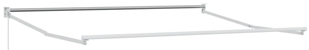vidaXL Ανασυρόμενη Τέντα Πράσινη και Λευκή 350x250 εκ.