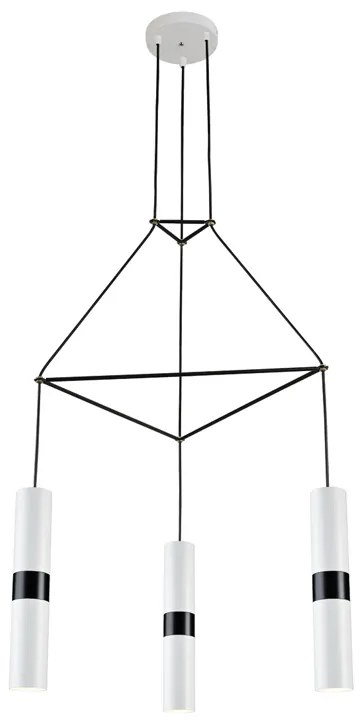 Φωτιστικό Οροφής Τρίφωτο Aca Da Vinci HM853P56WH White