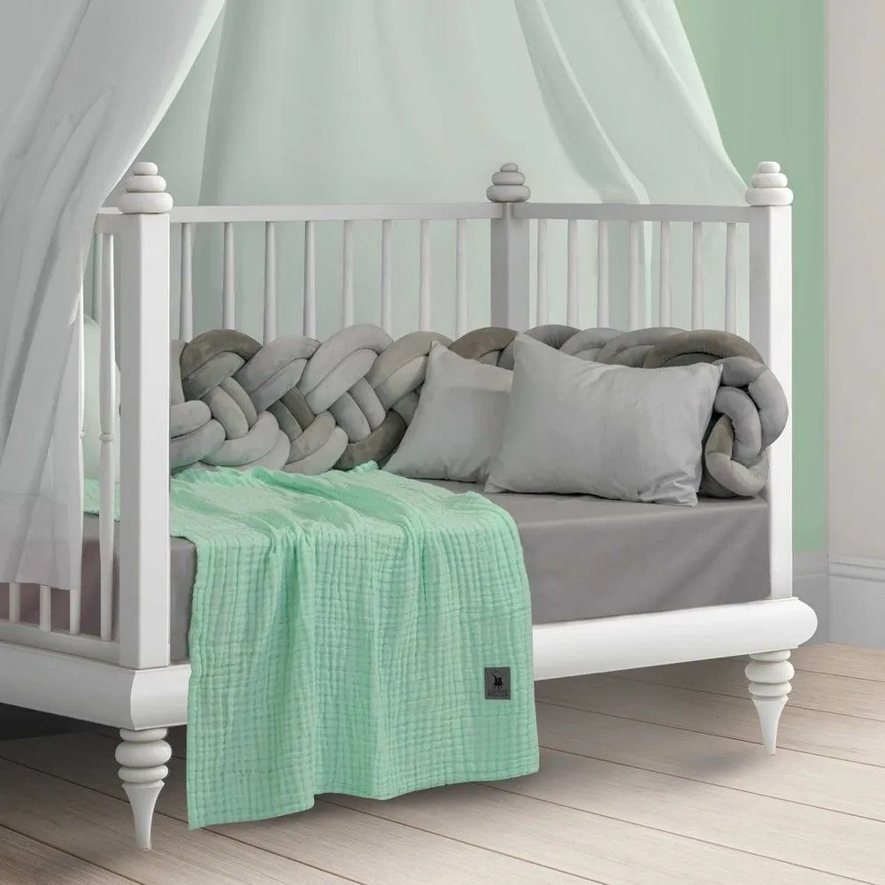 Κουβέρτα Βρεφική 2992 Mint Greenwich Polo Club Κούνιας 105x150cm 100% Βαμβάκι