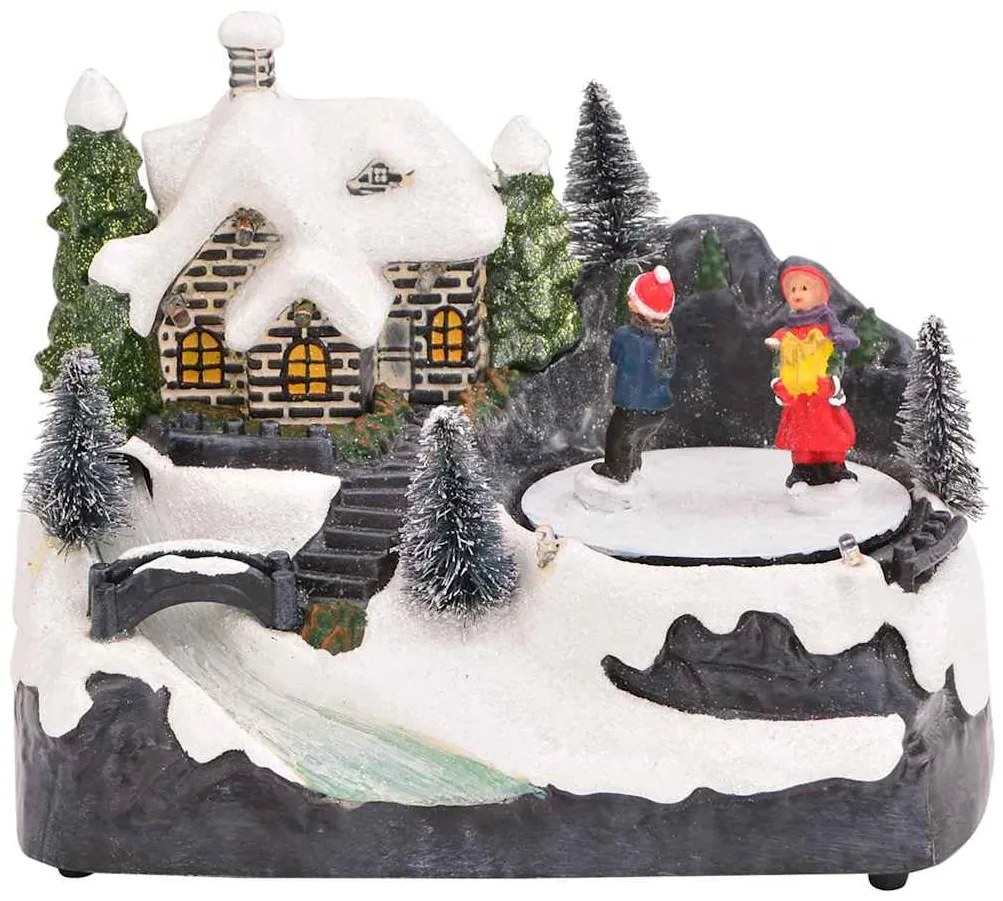 vidaXL Γιορτινός Τραπεζοκόμος Πολύχρωμο 16 x 11,5 x 13 εκ. Πλαστικό