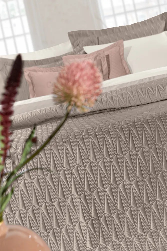 ΚΟΥΒΕΡΛΙ  RUBY TAUPE 240X250   ΣΕΤ 3ΤΜΧ - Guy Laroche