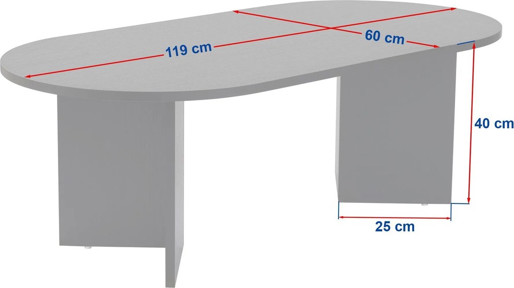 Coffee Table Sable - Walnut, White Walnut
White