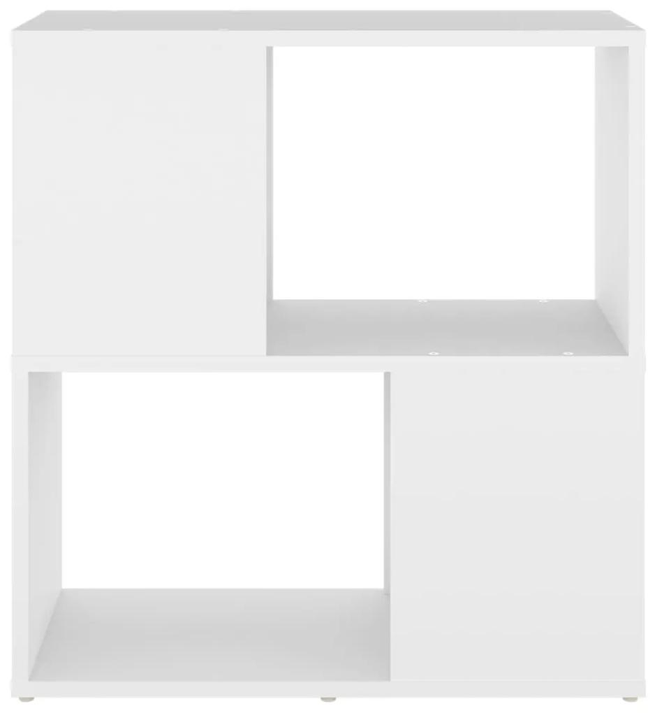 vidaXL Βιβλιοθήκη Λευκή 60 x 24 x 63 εκ. από Μοριοσανίδα