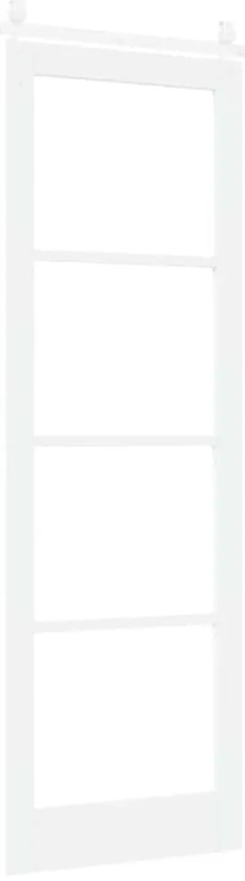 vidaXL Ολισθητή Πόρτα Χειροκίνητος Λευκό 78 x 232 cm Ξύλο και μέταλλο
