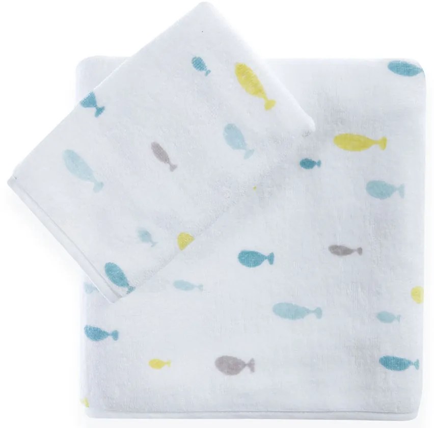 Παιδικές Πετσέτες (Σετ 2τμχ) Nef-Nef Homeware Ocean Friends 360gsm