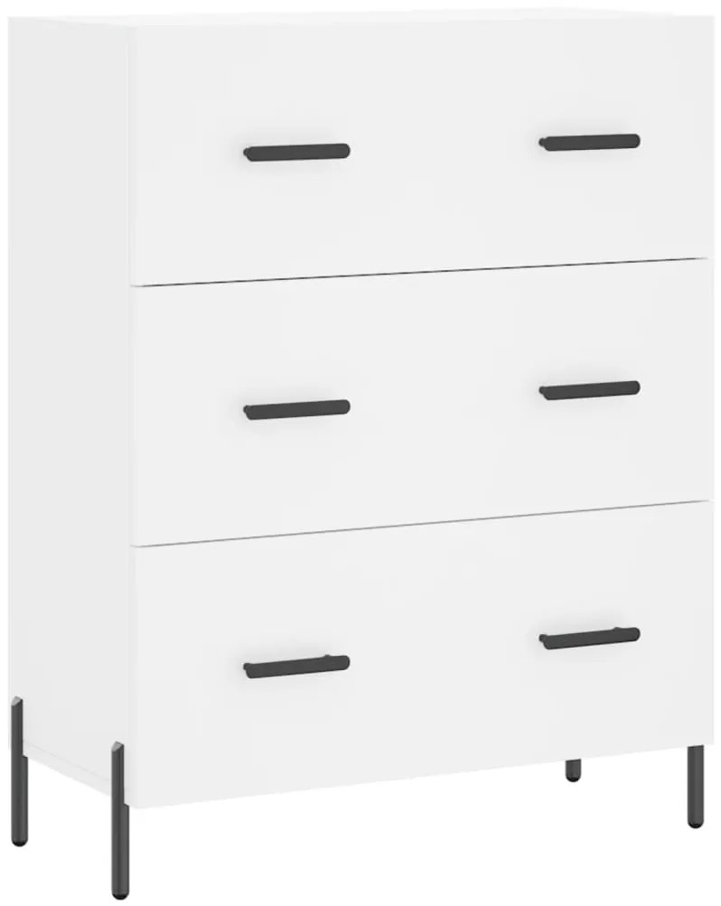 vidaXL Ντουλάπι Λευκό 69,5x34x180 εκ. από Επεξεργασμένο Ξύλο