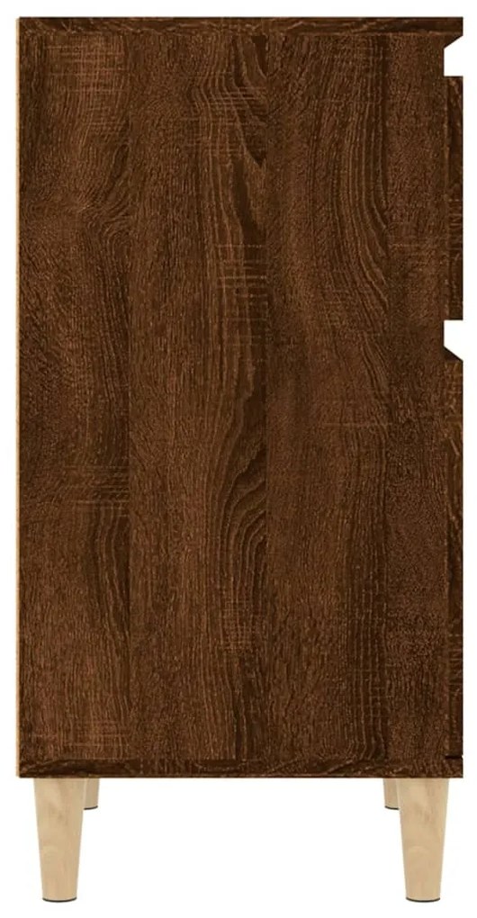 vidaXL Κομοδίνα 2 τεμ. Καφέ Δρυς 40x35x70 εκ.