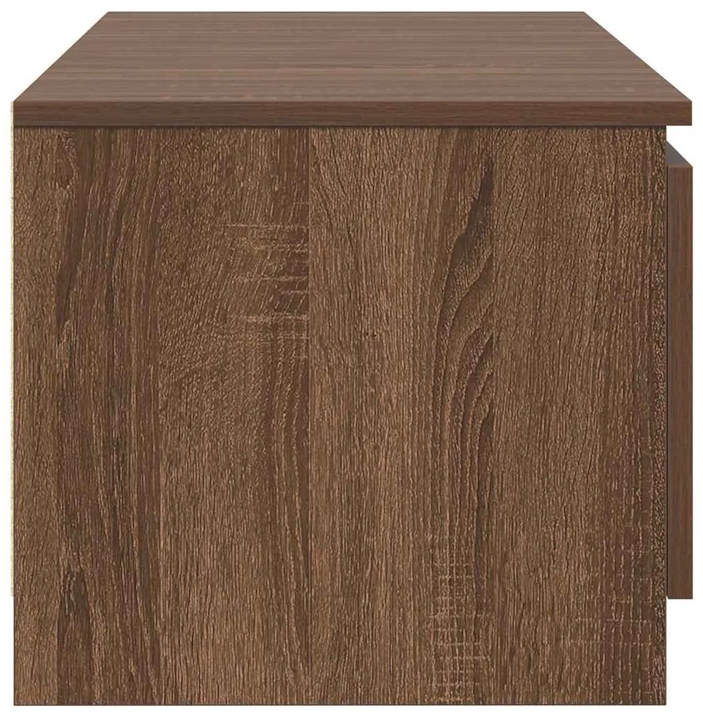 vidaXL Έπιπλο Τηλεόρασης Καφέ Δρυς 140x40x35,5 εκ. από Επεξεργ. Ξύλο