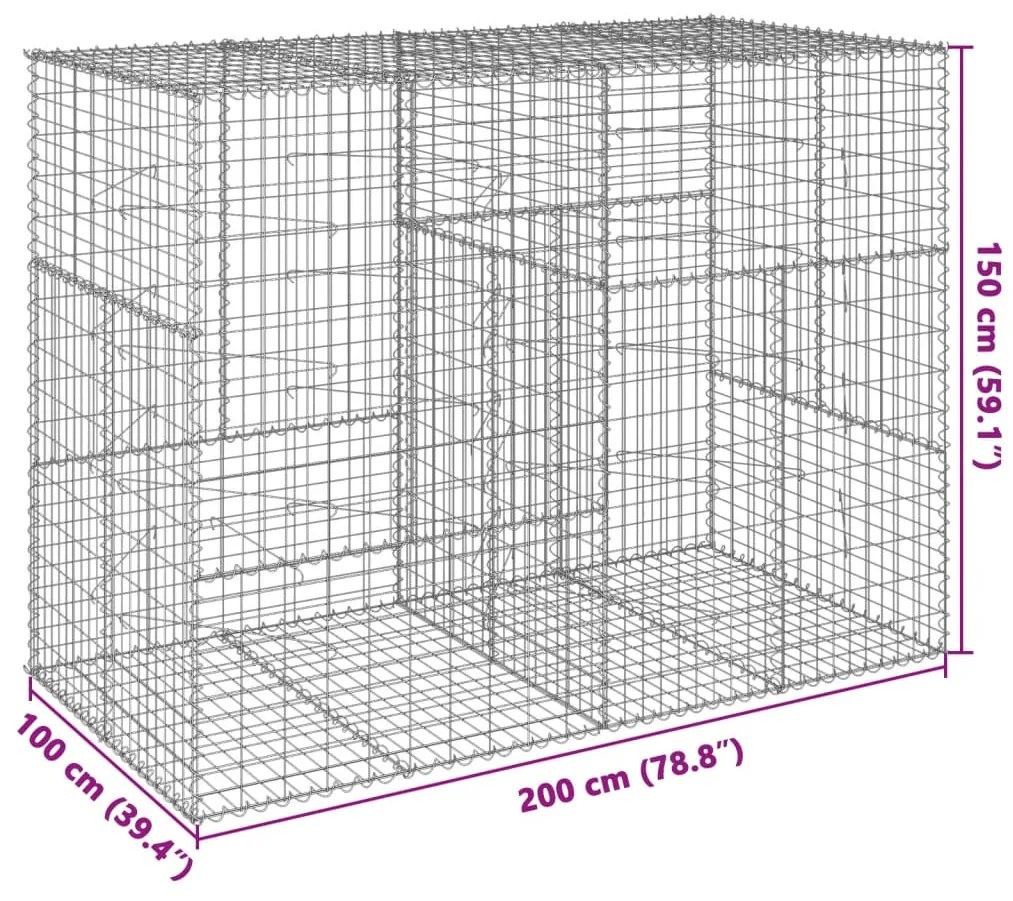 ΣΥΡΜΑΤΟΚΙΒΩΤΙΟ ΜΕ ΚΑΛΥΜΜΑ 200X100X150ΕΚ ΑΠΟ ΓΑΛΒΑΝΙΣΜΕΝΟ ΧΑΛΥΒΑ 3295214