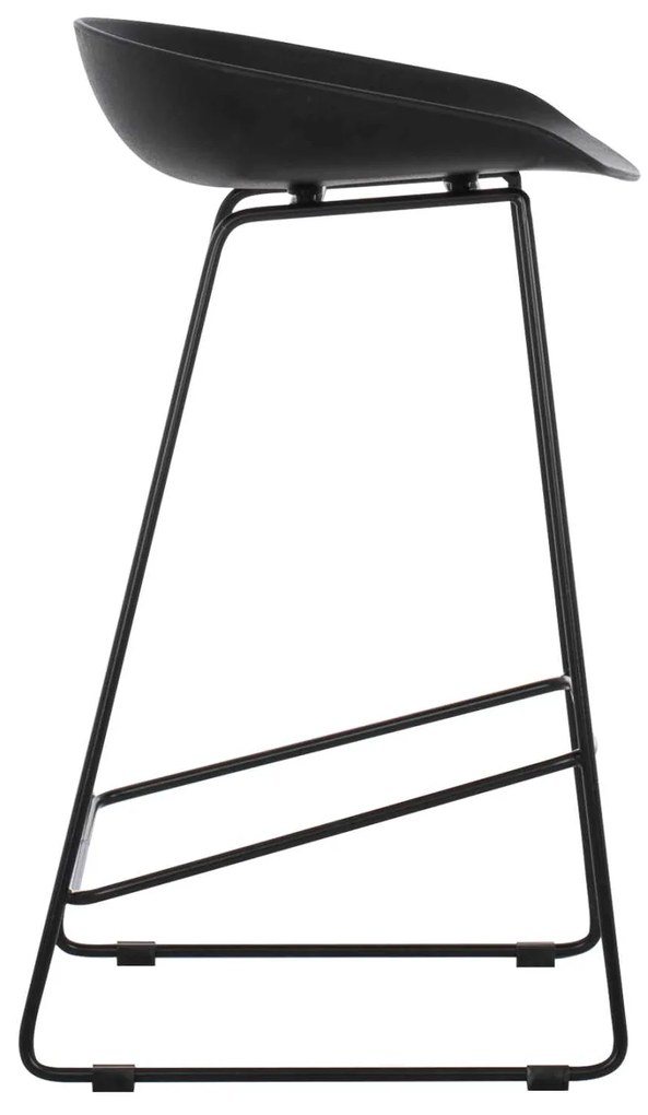 ΣΚΑΜΠΟ ΜΠΑΡ HM9299.02, ΜΑΥΡΟ, ΜΕΣΑΙΟΥ ΥΨΟΥΣ, 44x44x74 εκ.