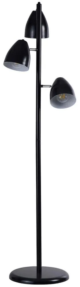Φωτιστικό Δαπέδου 534LUN5566 Φ30x147cm 3xE27 40W Black Opviq