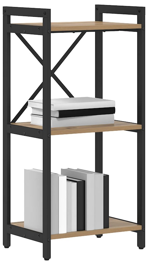 vidaXL Βιβλιοθήκη artisan δρυς 40 x 30 x 83 εκ Επεξεργασμένο ξύλο