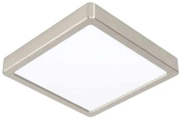 Έξυπνο Φωτιστικό Οροφής Πάνελ LED 16,5W ΙΡ44 3CCT Dimmable 21x21cm Fueva-Z Eglo 900115 Νίκελ Ματ