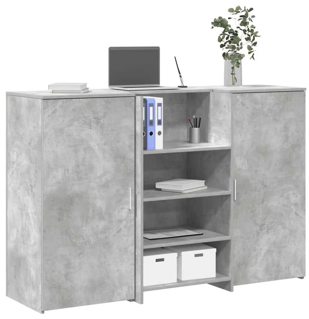 vidaXL Γραφείο υποδοχής 155x50x103,5 εκ. Επεξεργασμένο Ξύλο
