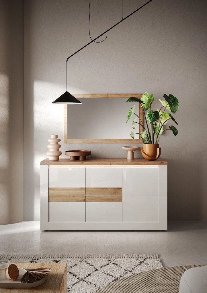 Έπιπλο Τηλεόρασης Ανθρακί Οξειδωμένο 121x43x57