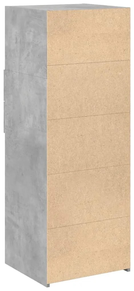 vidaXL Ντουλάπι Γκρι Σκυρ. 45x42,5x124 εκ. από Επεξεργασμένο Ξύλο