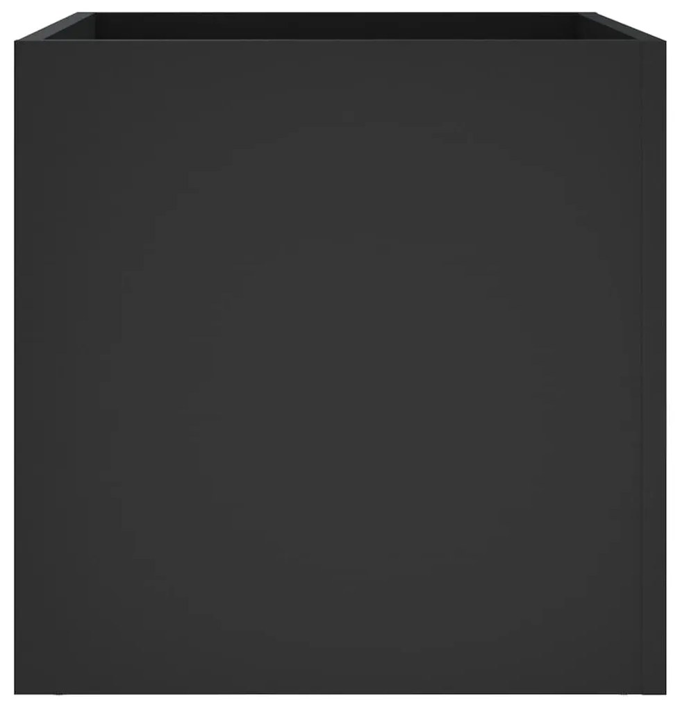 Ζαρντινιέρα Μαύρη 40 x 40 x 40 εκ. από Επεξεργασμένο Ξύλο - Μαύρο