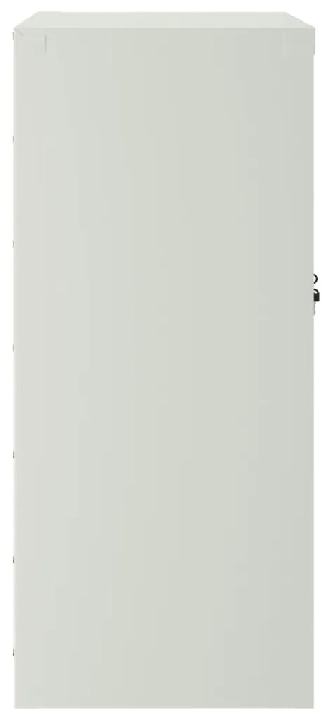 vidaXL Αρχειοθήκη Ανοιχτό Γκρι 79 x 40 x 90 εκ. από Ατσάλι