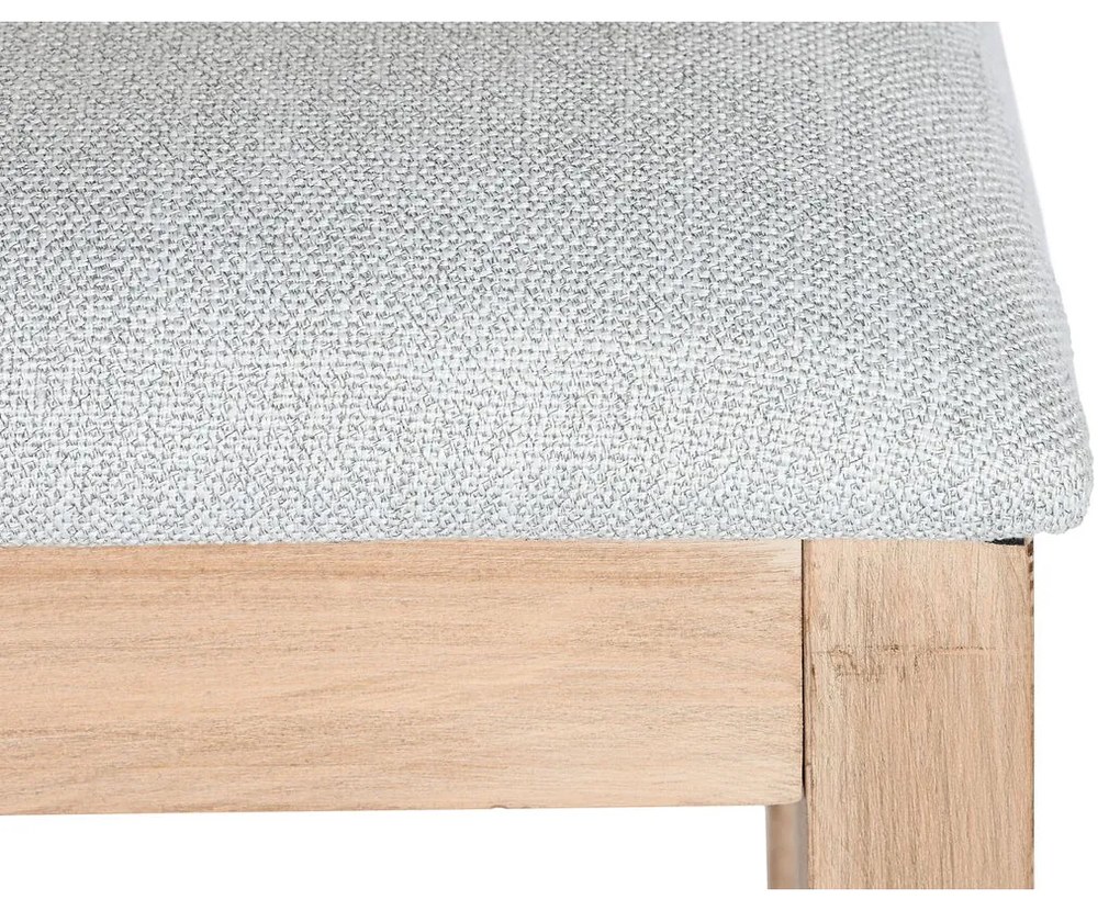 Καρέκλα Τραπεζαρίας DKD Home Decor Έλατο πολυεστέρας Ανοιχτό Γκρι (46 x 61 x 86 cm)