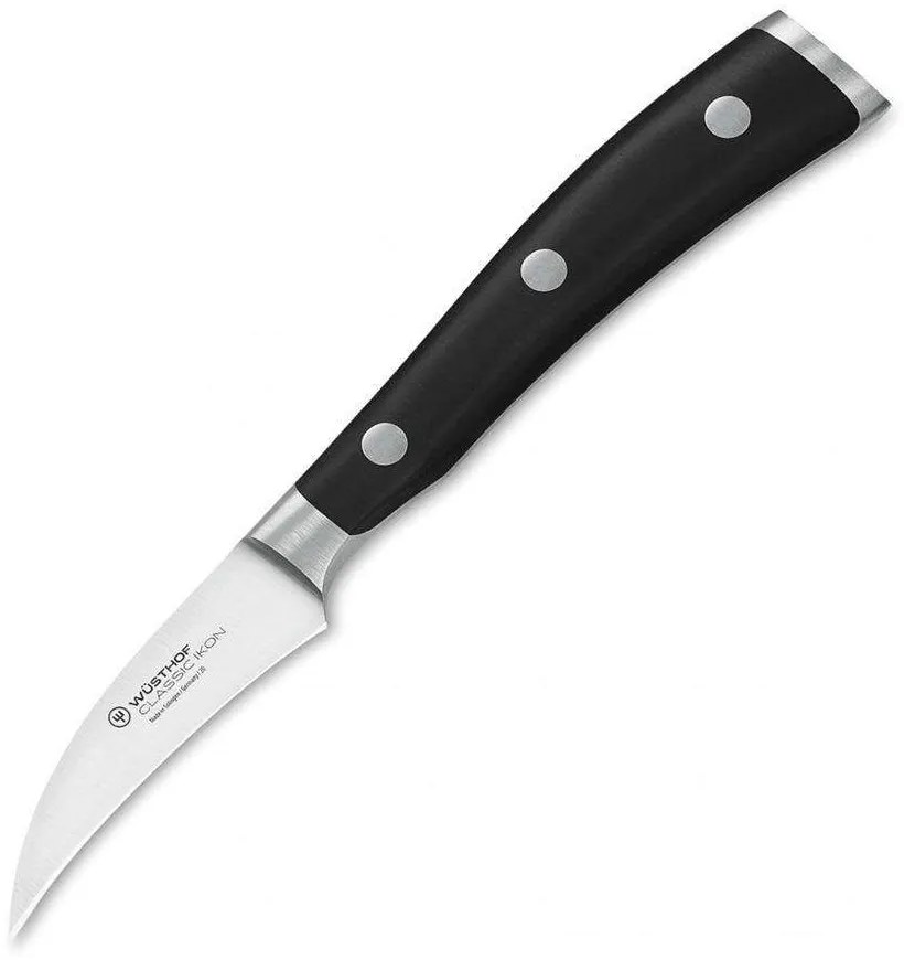 Μαχαίρι Ξεφλουδίσματος Classic Ikon 1040332207 7cm Black Wusthof Stainless Steel