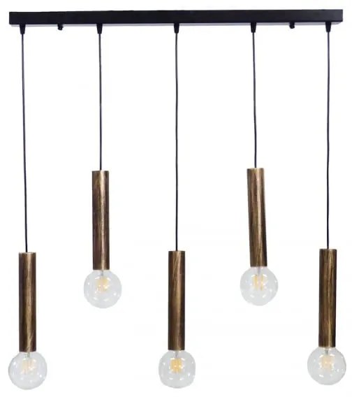 Φωτιστικό Οροφής S-42Raga 5/L Bronze 34-0205  Heronia Metal, Plastic