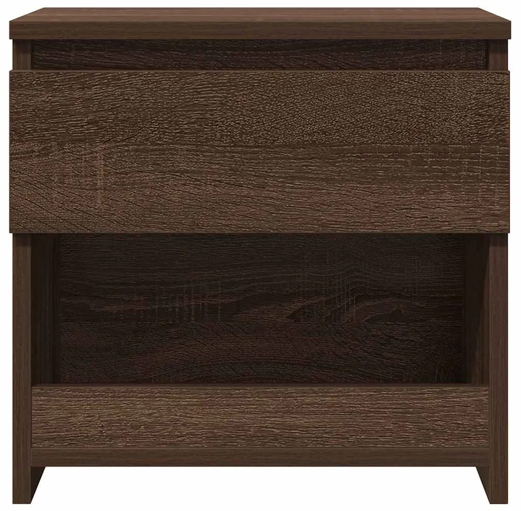 vidaXL Κομοδίνο Καφέ Δρυς 40 x 30 x 39 εκ. από Επεξεργασμένο Ξύλο