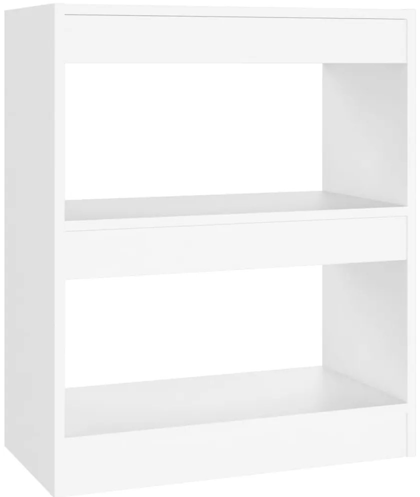 vidaXL Βιβλιοθήκη/Διαχωριστικό Χώρου Λευκό 60x30x72 εκ. Επεξ. Ξύλο