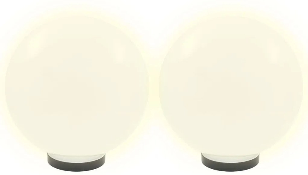 vidaXL Φωτιστικά Μπάλα LED 4 τεμ. Σφαιρικά 30 εκ. Ακρυλικά (PMMA)