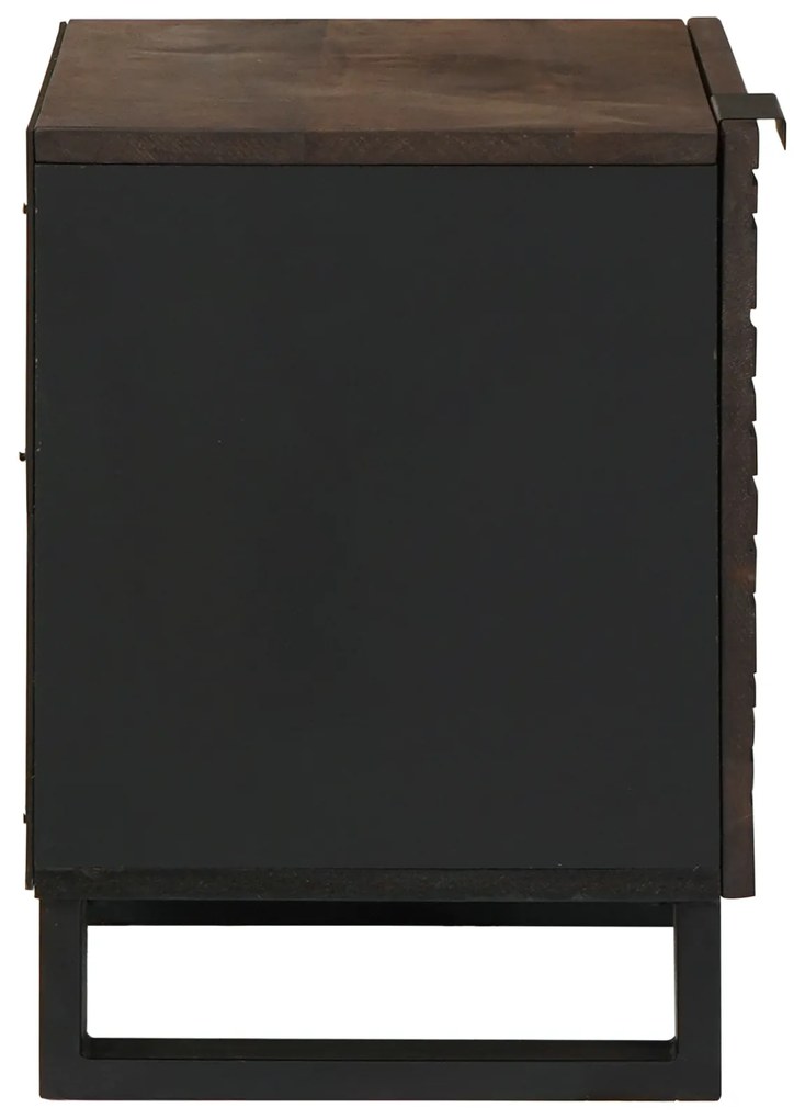 vidaXL Κομοδίνο 40 x 33.5 x 46 εκ. - Φτιαγμένο από ξύλο μάγκο