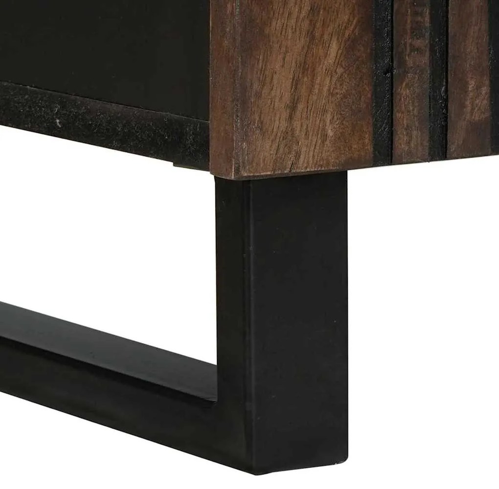 vidaXL Πλαϊνό γραφείο Καφέ 60 x 33.5 x 75 εκ. Μασίφ ξύλο μάνγκο