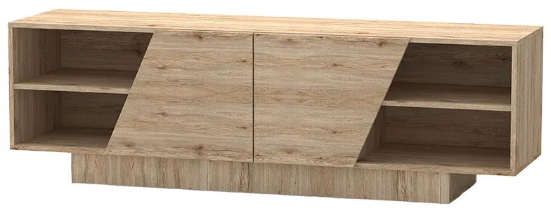 Έπιπλο τηλεόρασης Stevie pakoworld sonoma 160x40x50εκ (1 τεμάχια)