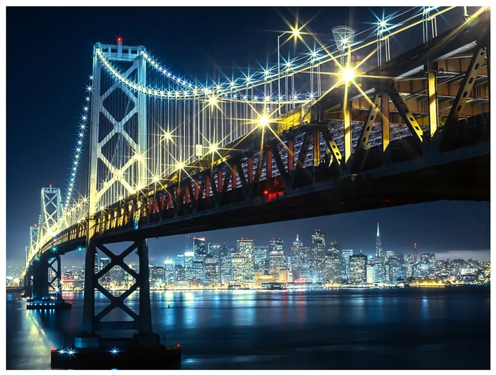 Φωτοταπετσαρία - Bay Bridge at night 200x154