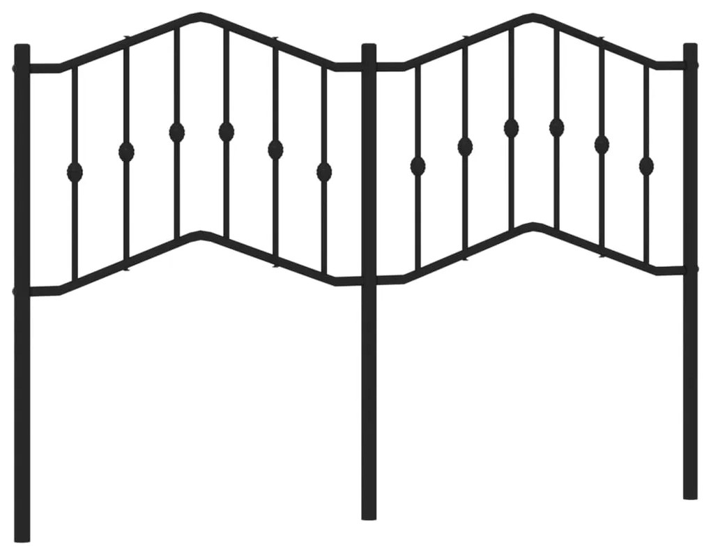 vidaXL Κεφαλάρι Μαύρο 150 εκ. Μεταλλικό