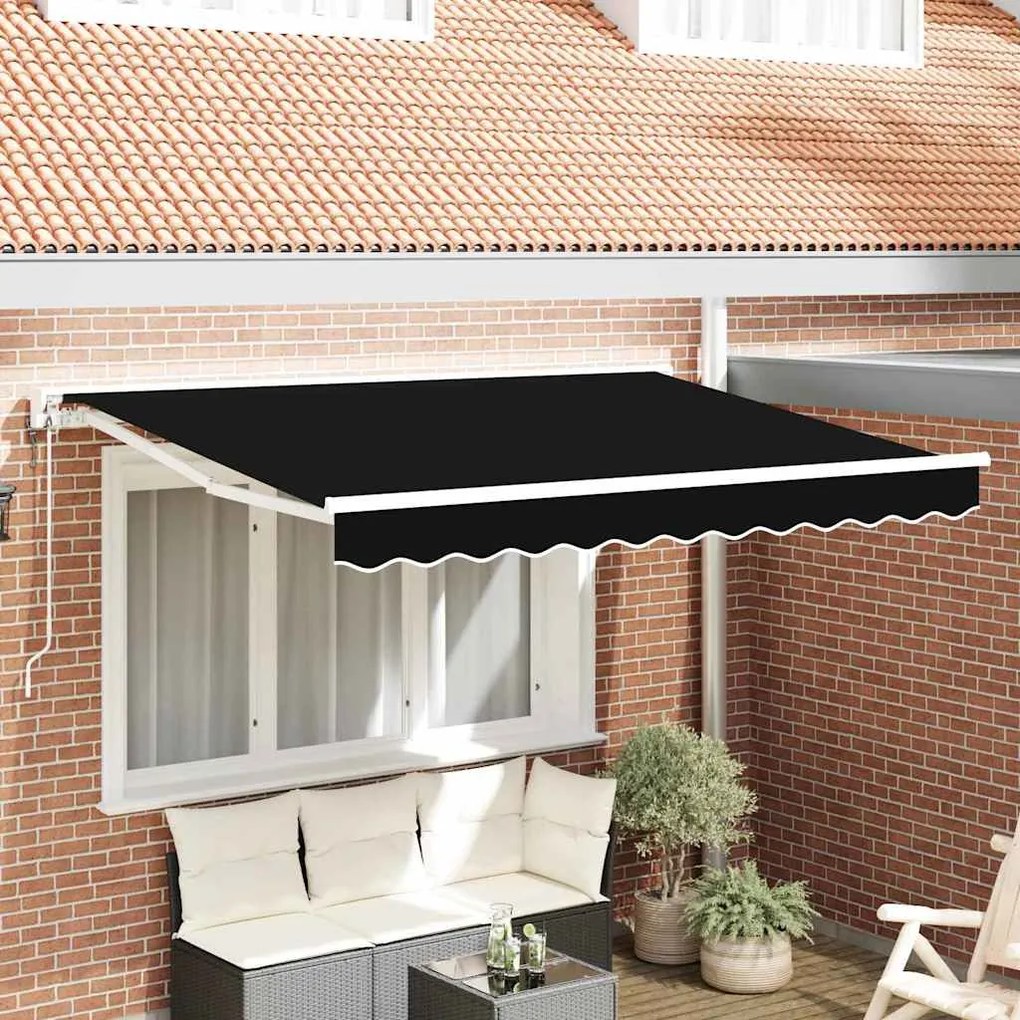 vidaXL Σκηνίτσα Αναδιπλούμενη Μαύρο 350x200 εκ ύφασμα