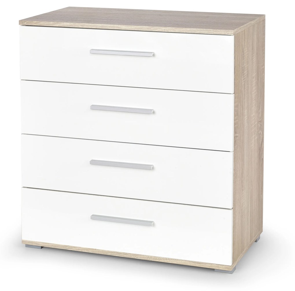 LIMA KM-3 chest, color: sonoma oak / white DIOMMI V-PL-LIMA-KM3-BIAŁY/SONOMA DIOMMI-60-22282