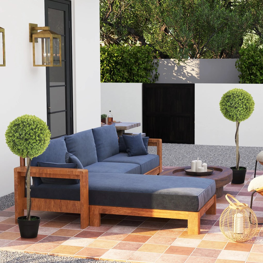 HOMCOM Τεχνητό δέντρο ευκαλύπτου, Σετ 2 τεμαχίων, περιλαμβάνει γλάστρα, εύκολη συντήρηση, 90 cm