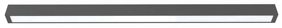Φωτιστικό Οροφής - Πλαφονιέρα Straight L 7551 5.5x123.5x6.5cm 22W 3000K Led White-Graphite Nowodvors
