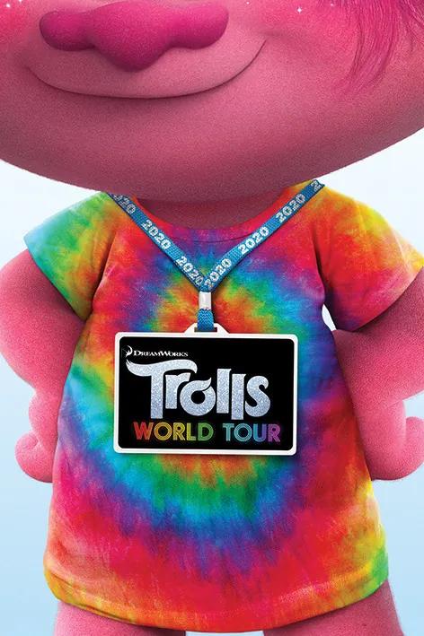 Αφίσα Trolls World Tour - Backstage Pass, (61 x 91.5 cm)