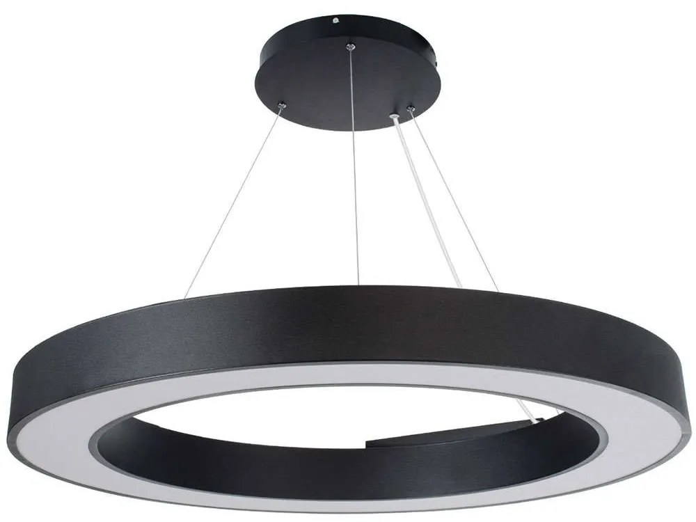 Φωτιστικό Οροφής Με Τηλεχειριστήριο Ra 61196 Φ80cm Dim Led 8250lm 75W Black Globostar