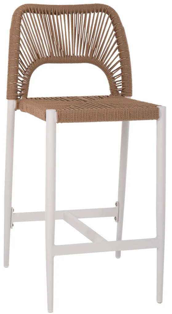 ΣΚΑΜΠΟ ΜΠΑΡ ΜΕΣ.ΥΨΟΥΣ NOJO HM5920.01 ΛΕΥΚΟ ΑΛΟΥΜΙΝΙΟ--ΜΠΕΖ ΣΥΝΘ.RATTAN 40x55.5x99Yεκ