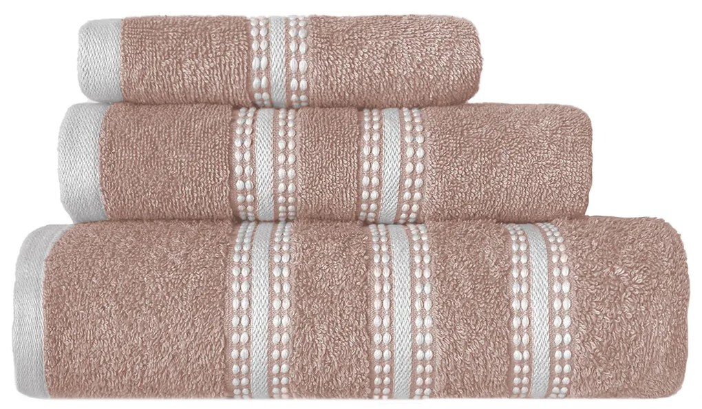 Πετσέτες Μπάνιου (Σετ 3τμχ) Nef-Nef Homeware Promise Rose 480gsm