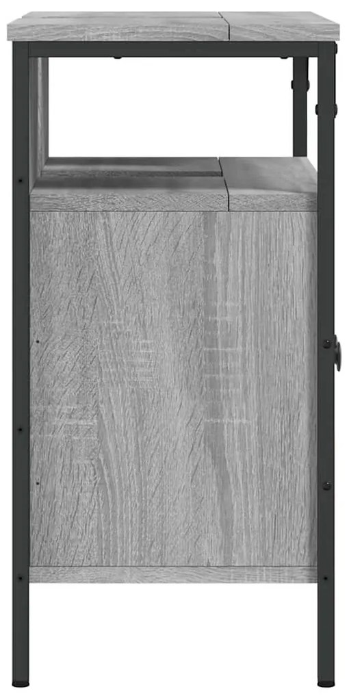 vidaXL Ντουλάπι Νιπτήρα Μπάνιου Γκρι Sonoma 60x30x60 εκ. Επεξ. Ξύλο