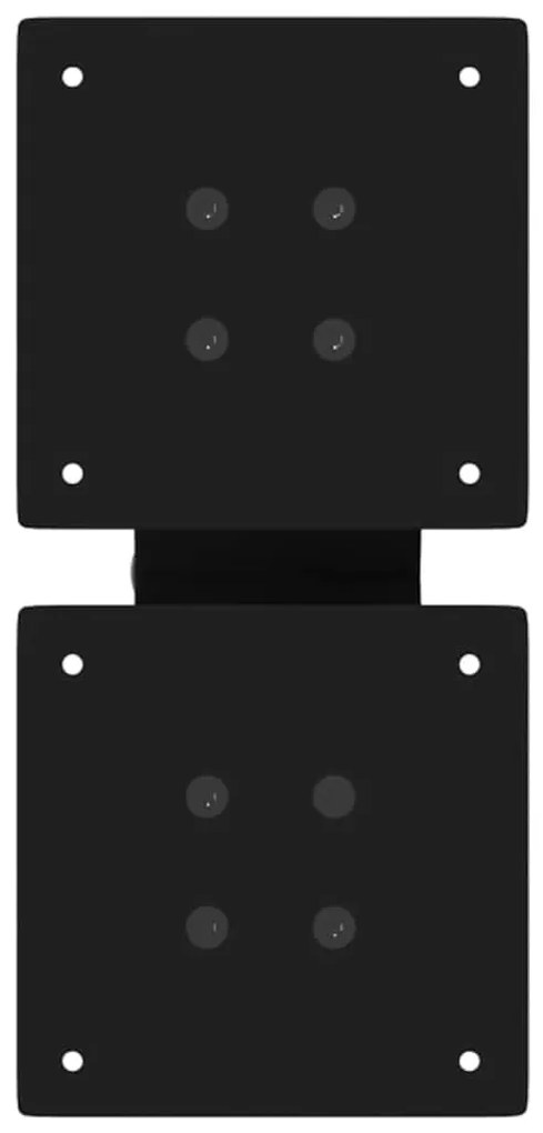 vidaXL Πόδια Τραπεζιού Σαλονιού σε Σχήμα Χ, 2 τεμ. Μαύρο, Ατσάλι 40x(30-31) εκ.