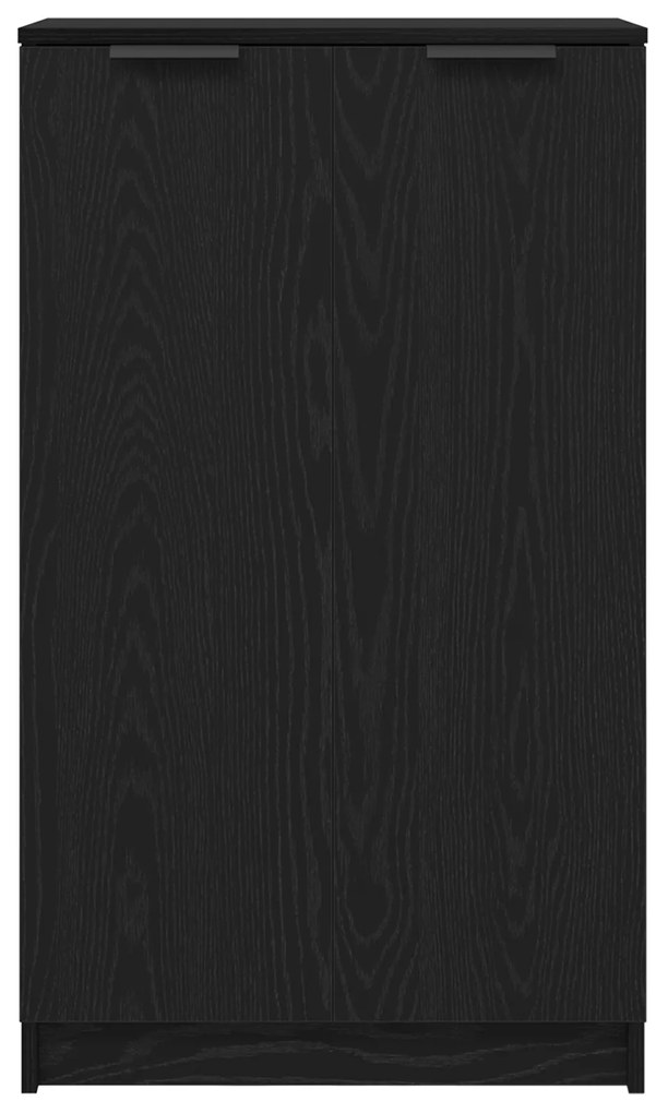 vidaXL Ντουλάπι Παπουτσιών Μαύρο Δρυός 59x35x100 εκ. Από Επεξεργασμένο Ξύλο
