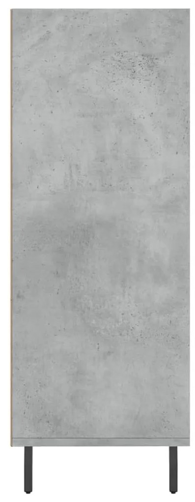 vidaXL Ραφιέρα Γκρι Σκυροδεμ. 69,5 x 32,5 x 90 εκ. από Επεξεργ. Ξύλο