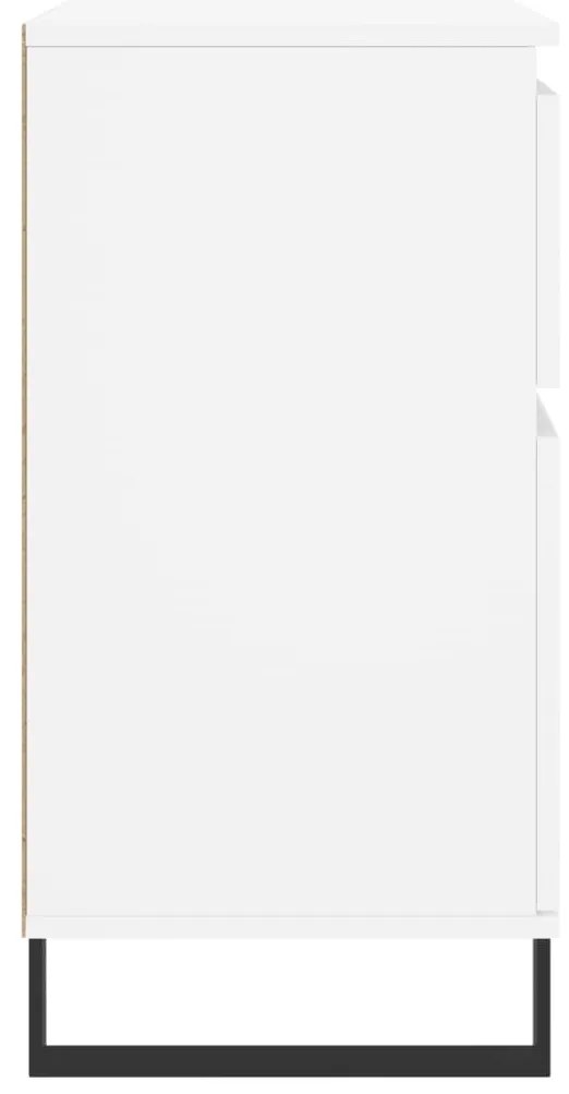 vidaXL Συρταριέρα Λευκή 60 x 35 x 70 εκ. από Επεξεργασμένο Ξύλο