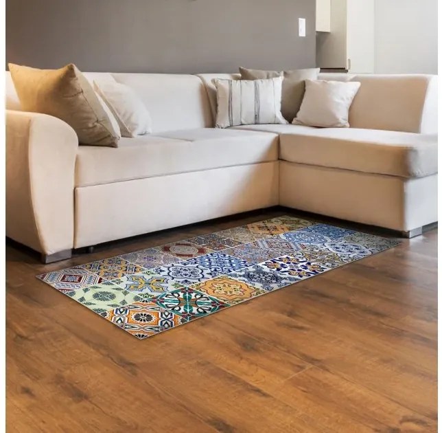 Διάδρομος Βινυλίου Spring Tile Carpet - M 83083 Ango-83083-Πολύχρωμο 83083