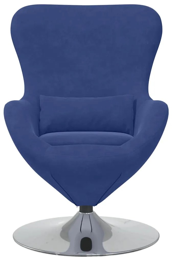 vidaXL Κάθισμα-αυγό Μπλε Αστυνομίας 63 x 73 x 90 εκ Βελούδο
