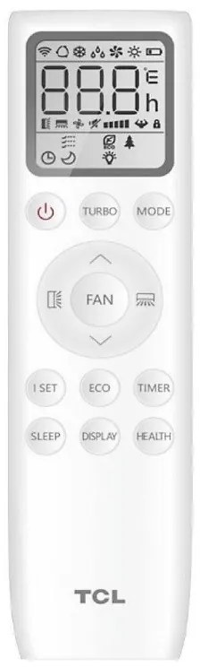 Κινητό κλιματιστικό TCL TAC-12CHPB/MZ, 12000 BTU, A+, 35 m2, Wi-Fi, Χρονοδιακόπτης, λειτουργία SMART, ECO, LED, Λευκό